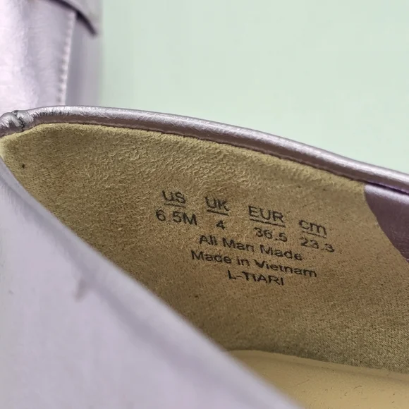 NWOT Franco Sarto Tiari Flats, Light Pink Metallic, Women's 6.5 - Picture 6 of 16